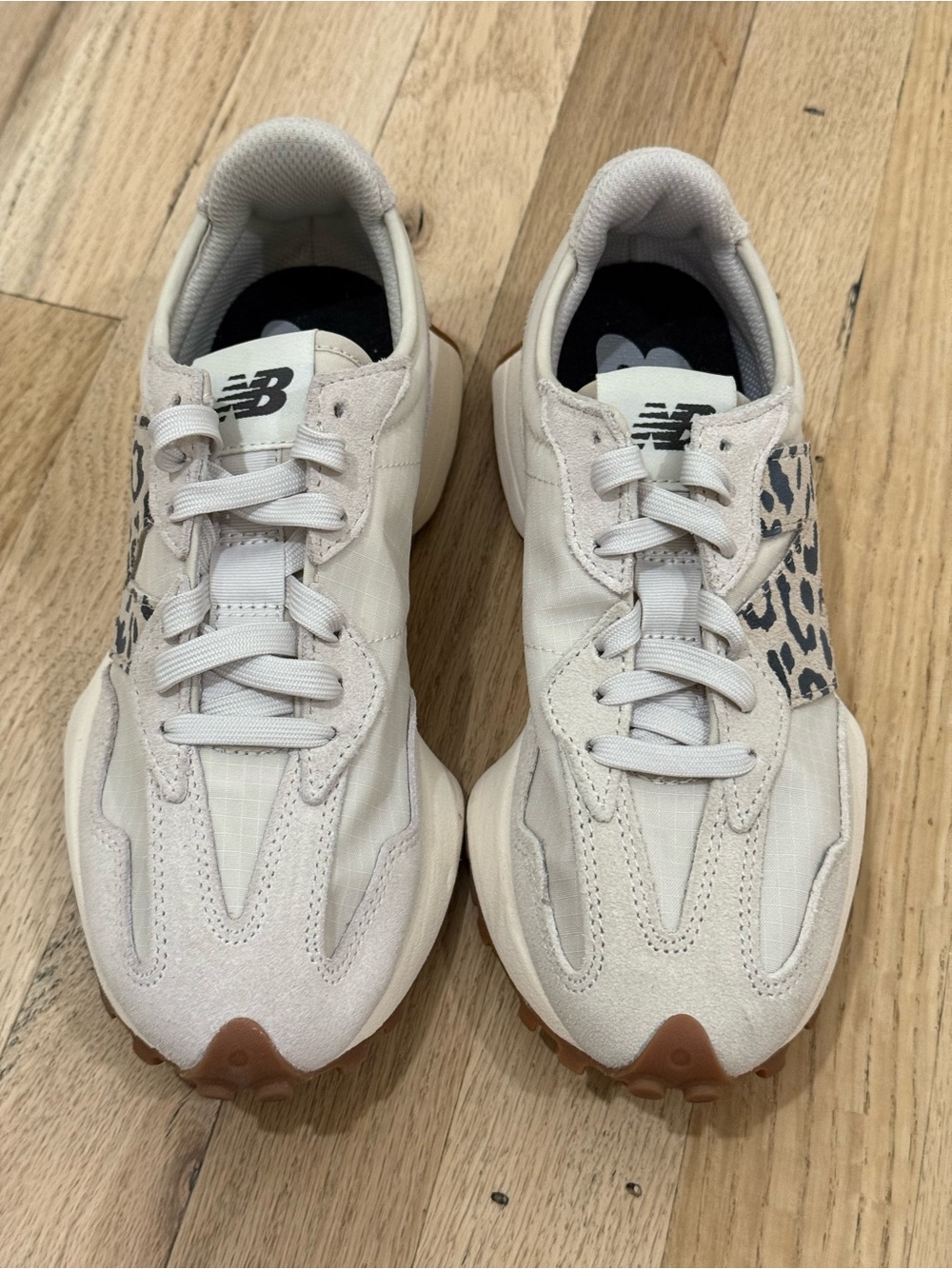 New Balance 327 Sneakers Linen/Sea Salt/Leopard - Picture 3 of 7